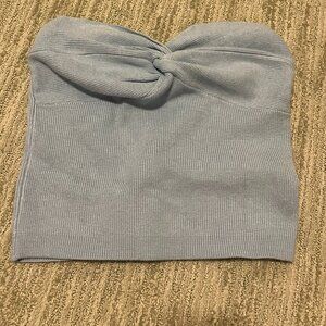 Blue Twist Tube top